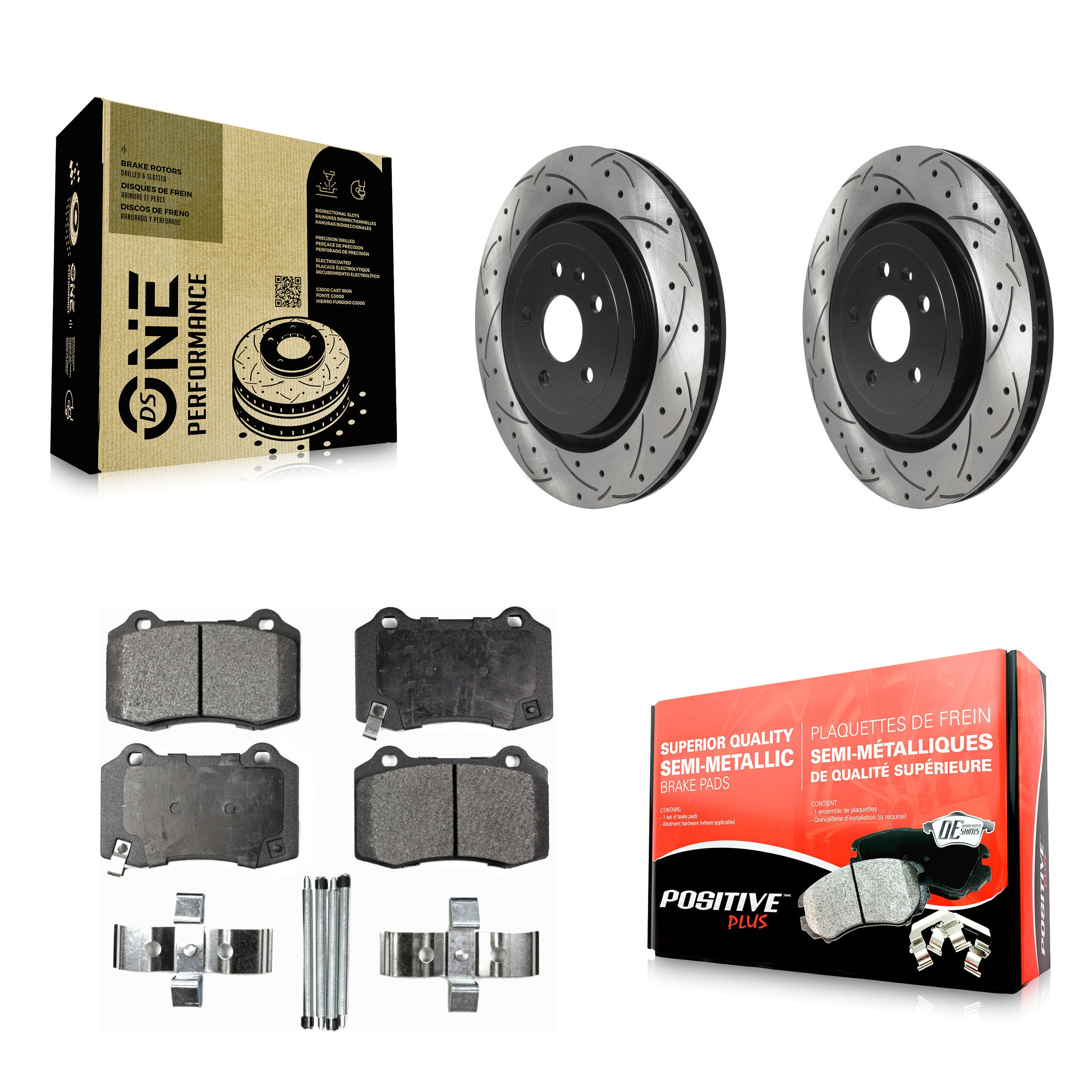 Transit Auto KDF-100690 Disc Brake Kit for 2009-2024 Chevrolet Camaro, Cadillac CTS - Rear