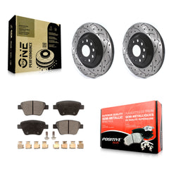 Transit Auto KDF-100698 Disc Brake Kit for 2011-2013 Volkswagen GTI, Audi A3 Quattro - Rear