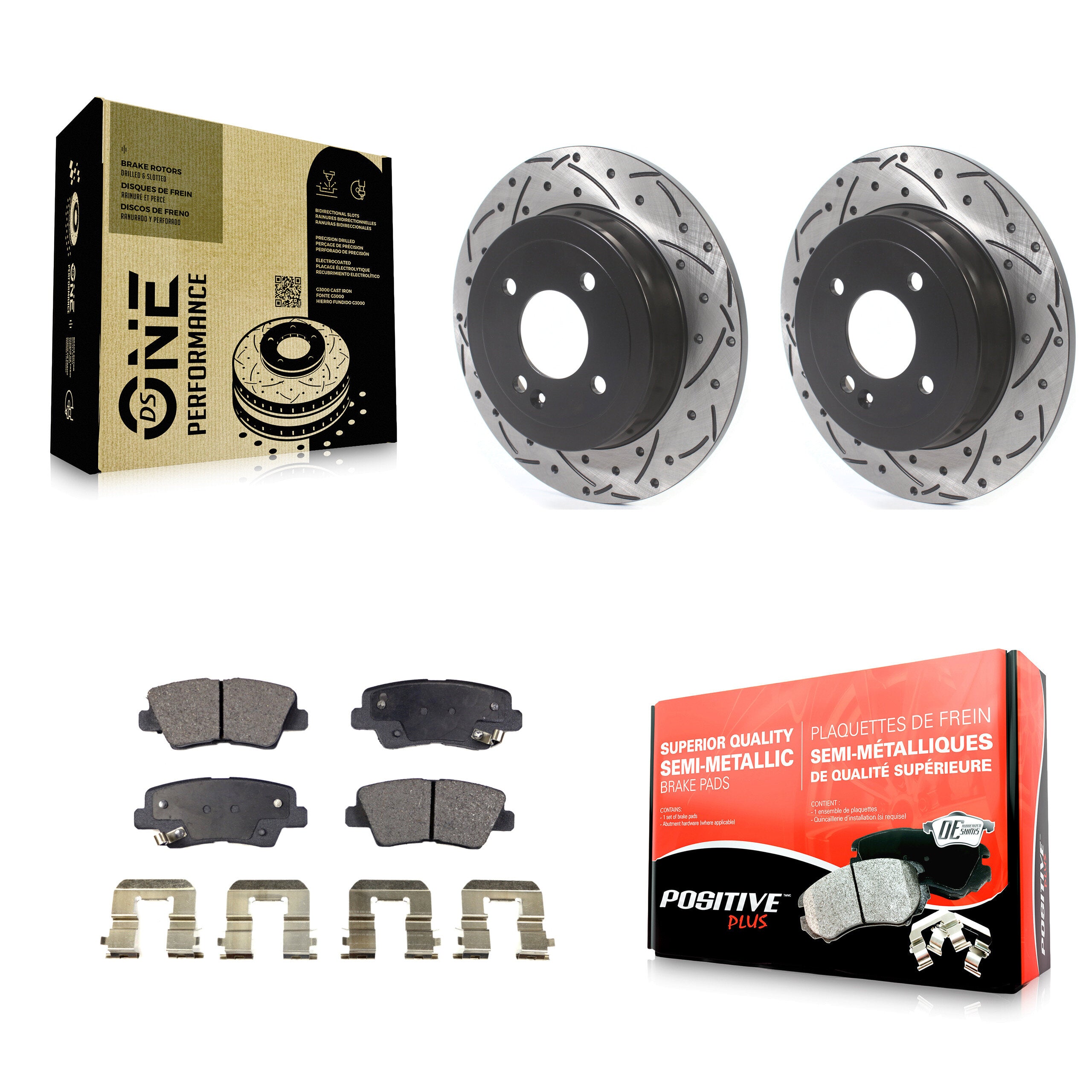 Transit Auto KDF-100702 Disc Brake Kit for 2011 Hyundai Accent - Rear