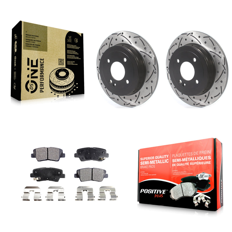 Transit Auto KDF-100703 Disc Brake Kit for 2012-2018 Kia Rio, Hyundai Accent - Rear