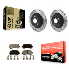 Transit Auto KDF-100708 Disc Brake Kit for 2017-2020 Acura MDX - Rear