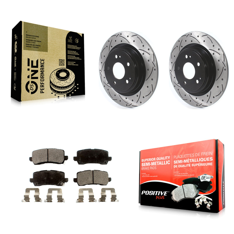 Transit Auto KDF-100708 Disc Brake Kit for 2017-2020 Acura MDX - Rear