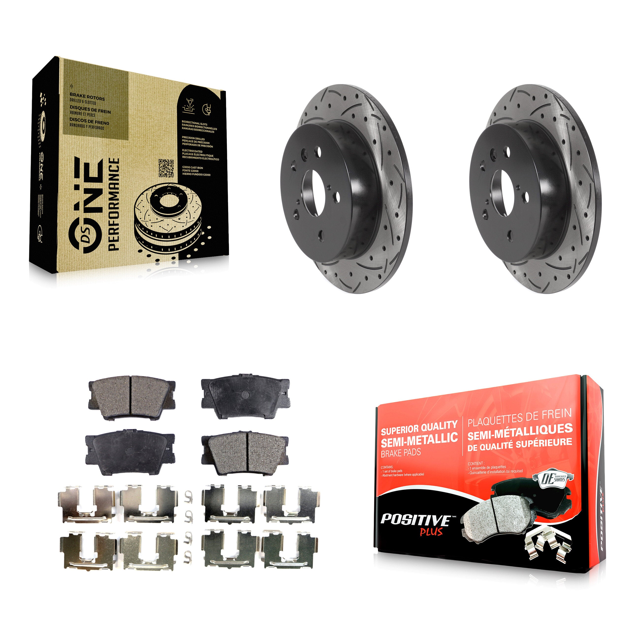 Transit Auto KDF-100711 Disc Brake Kit for 2018-2024 Toyota Camry - Rear