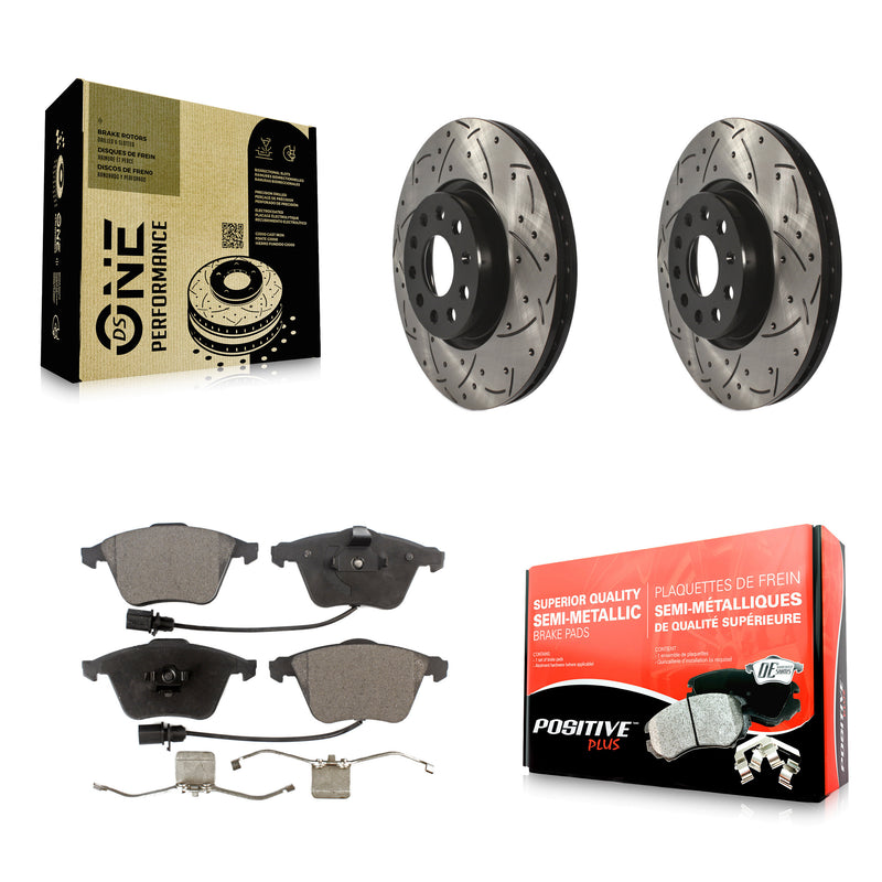 Transit Auto KDF-100714 Disc Brake Kit for 2008-2012 Volkswagen CC, Volkswagen R32 - Front