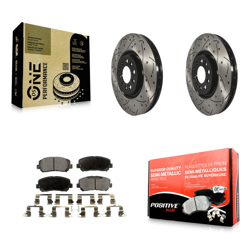 Transit Auto KDF-100717 Disc Brake Kit for 2014-2017 Jeep Cherokee - Front