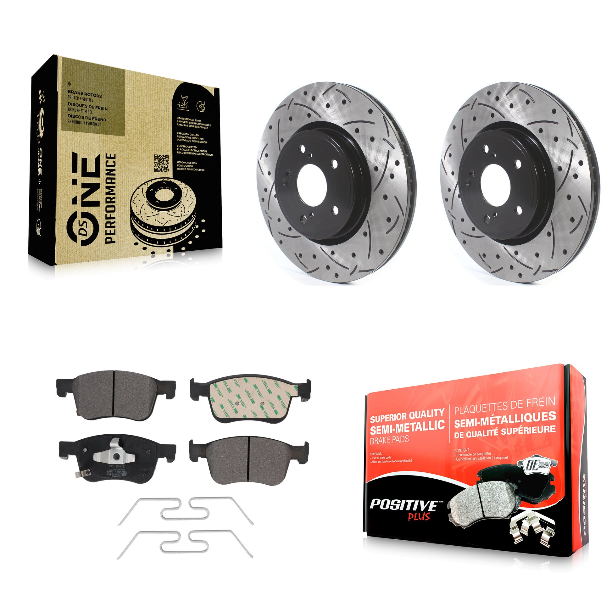 Transit Auto KDF-100721 Disc Brake Kit for 2018-2024 Acura Integra, Honda Accord, Honda Civic - Front