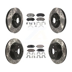 Transit Auto KDF-100723 Disc Brake Kit for 2009-2022 Nissan Maxima - Front and Rear