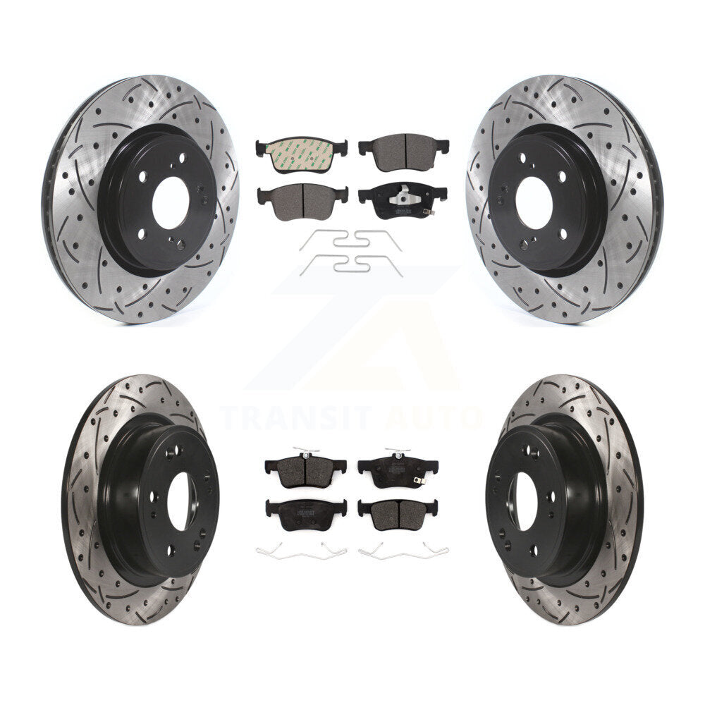 Transit Auto KDF-100726 Disc Brake Kit for 2018-2024 Honda Accord - Front and Rear