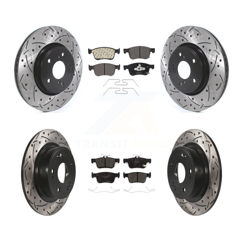 Transit Auto KDF-100726 Disc Brake Kit for 2018-2024 Honda Accord - Front and Rear