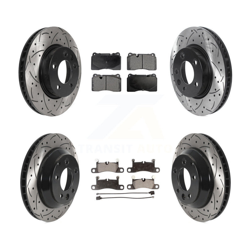 Transit Auto KDF-100728 Disc Brake Kit for 2011-2017 Volkswagen Touareg - Front and Rear