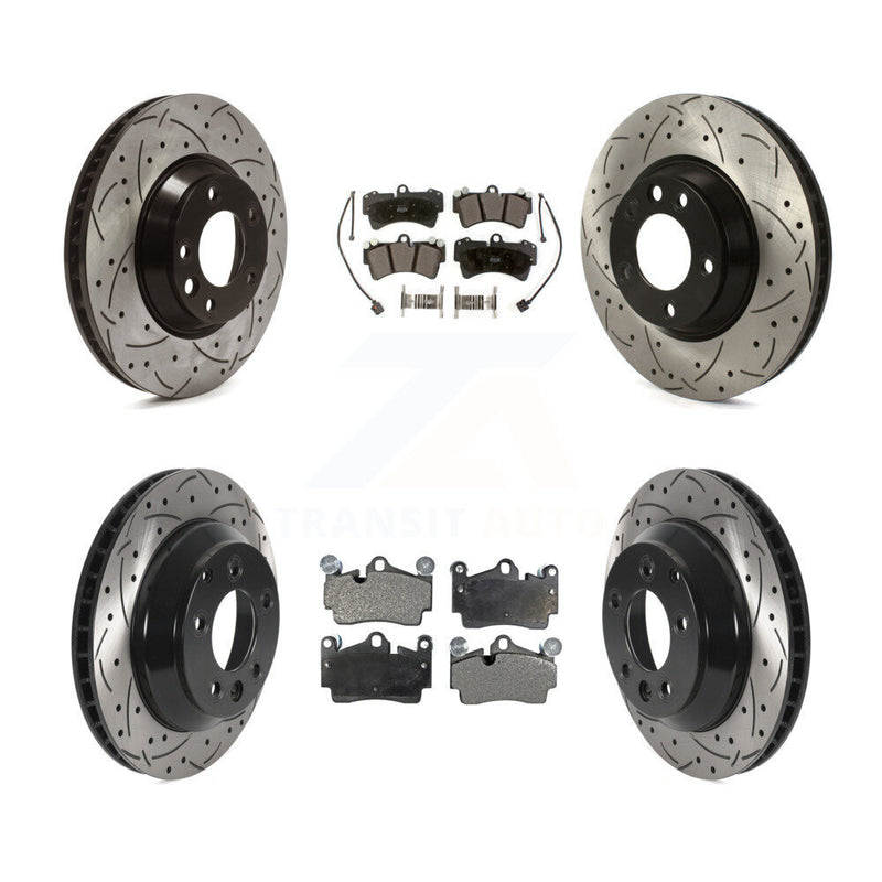 Transit Auto KDF-100730 Disc Brake Kit for 2004-2015 Audi Q7, Volkswagen Touareg - Front and Rear