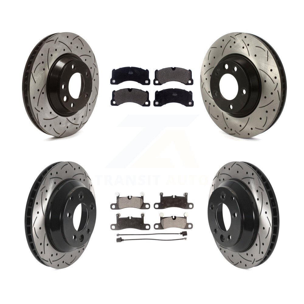 Transit Auto KDF-100731 Disc Brake Kit for 2011-2013 Porsche Cayenne - Front and Rear