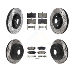 Transit Auto KDF-100732 Disc Brake Kit for 2013-2020 Lexus IS350, Lexus GS300 and More - Front and Rear