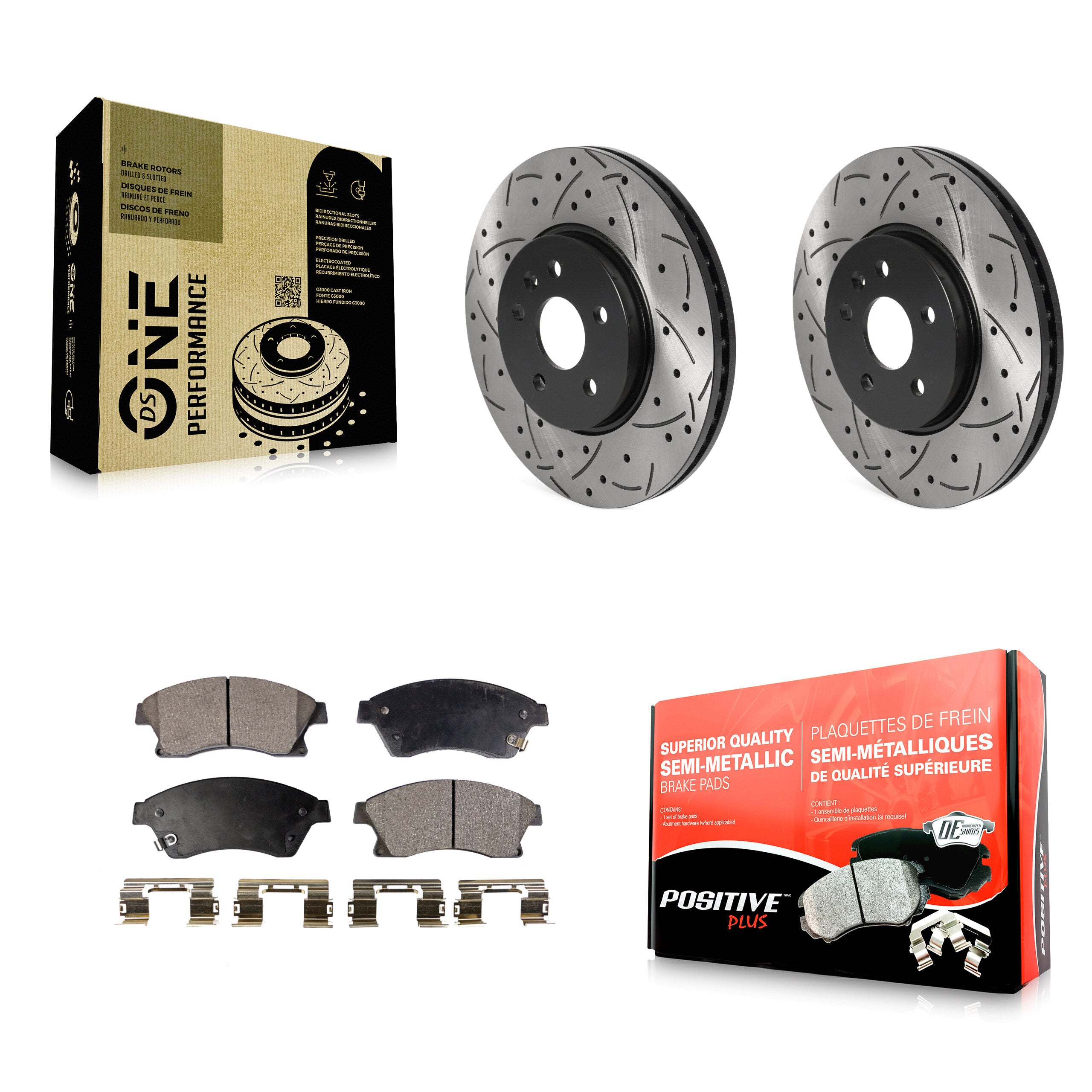 Transit Auto KDF-100735 Disc Brake Kit for 2013-2014 Chevrolet Sonic - Front
