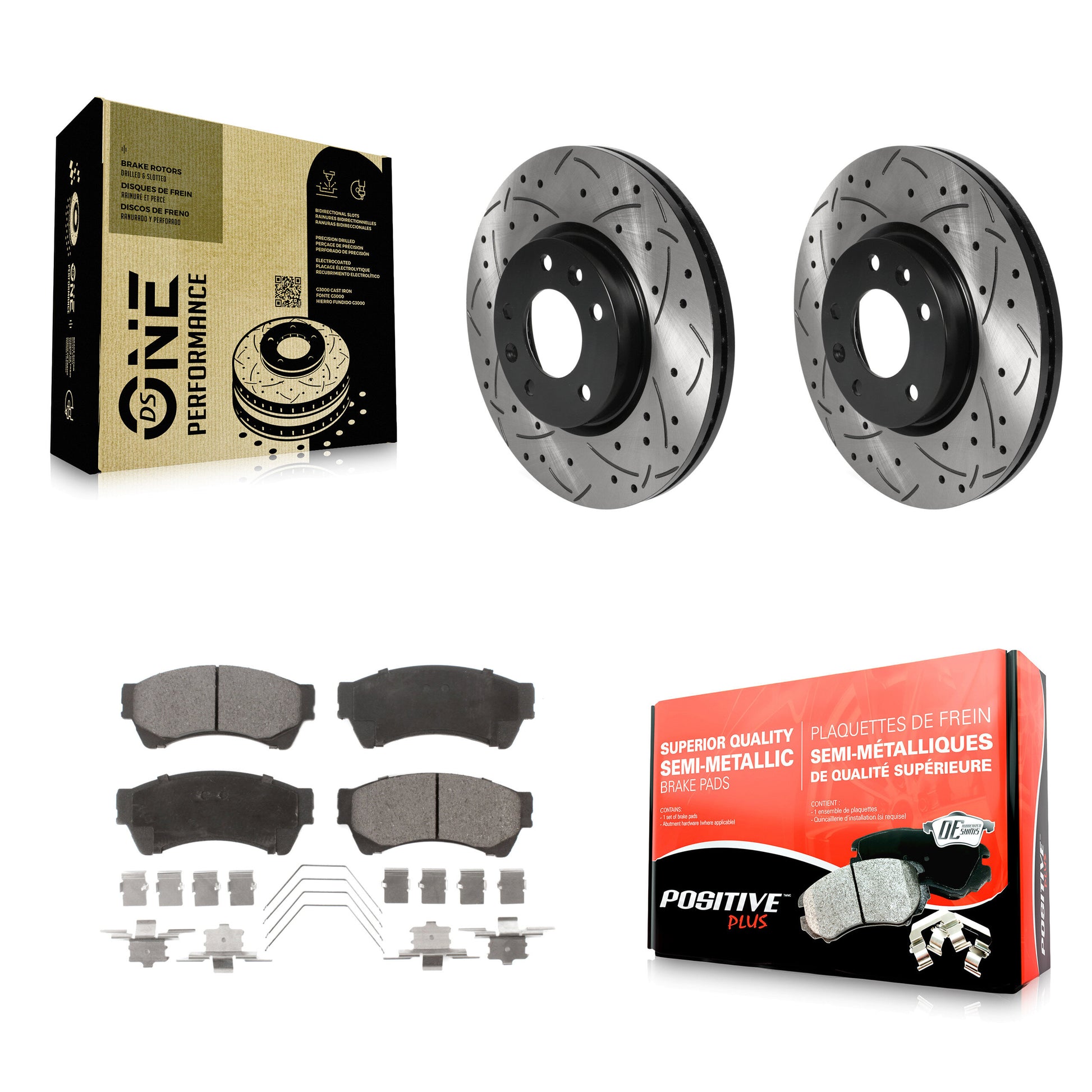 Transit Auto KDF-100740 Disc Brake Kit for 2006-2013 Mazda 6, Lincoln MKZ and More - Front