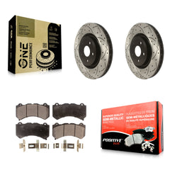 Transit Auto KDF-100741 Disc Brake Kit for 2012-2020 Dodge Durango, Jeep Grand Cherokee - Front