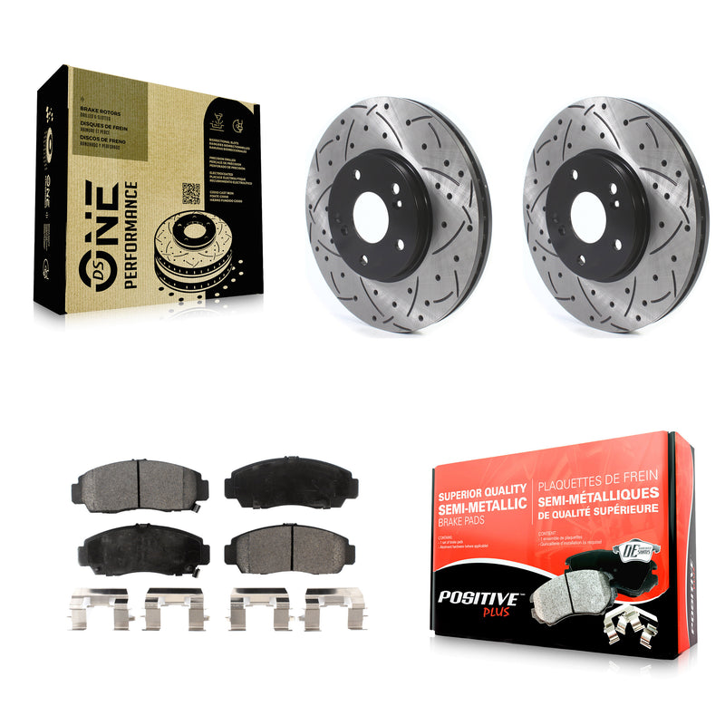 Transit Auto KDF-100744 Disc Brake Kit for 1999-2010 Honda Accord, Acura TL and More - Front