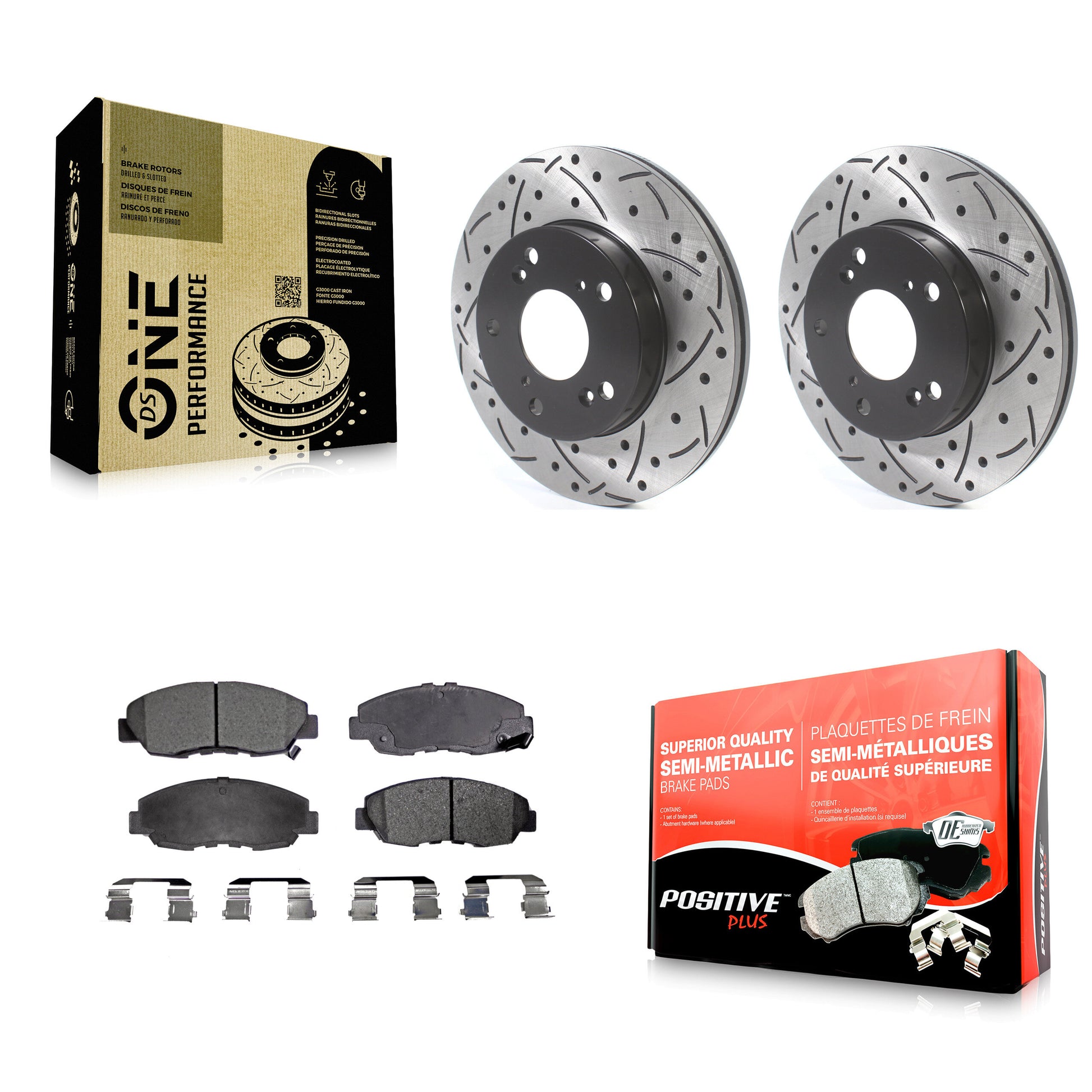 Transit Auto KDF-100748 Disc Brake Kit for 2006-2011 Honda Civic - Front