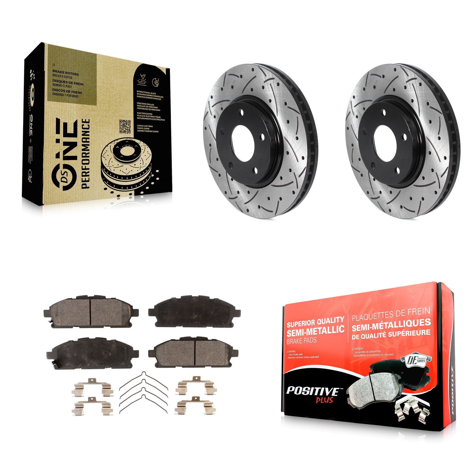 Transit Auto KDF-100750 Disc Brake Kit for 2011-2017 Nissan Quest - Front