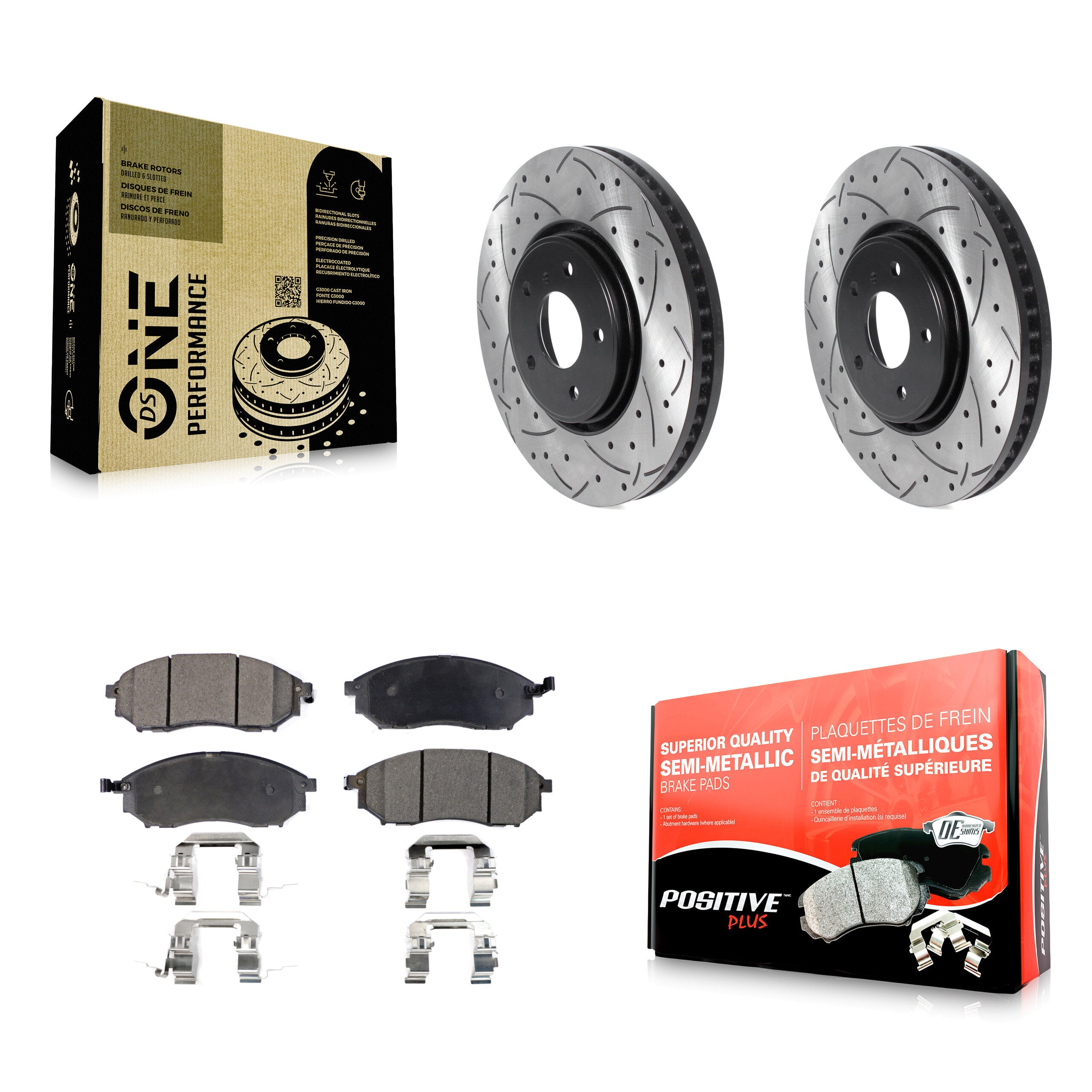 Transit Auto KDF-100758 Disc Brake Kit for 2006-2013 INFINITI FX37, INFINITI FX35, INFINITI FX45 - Front