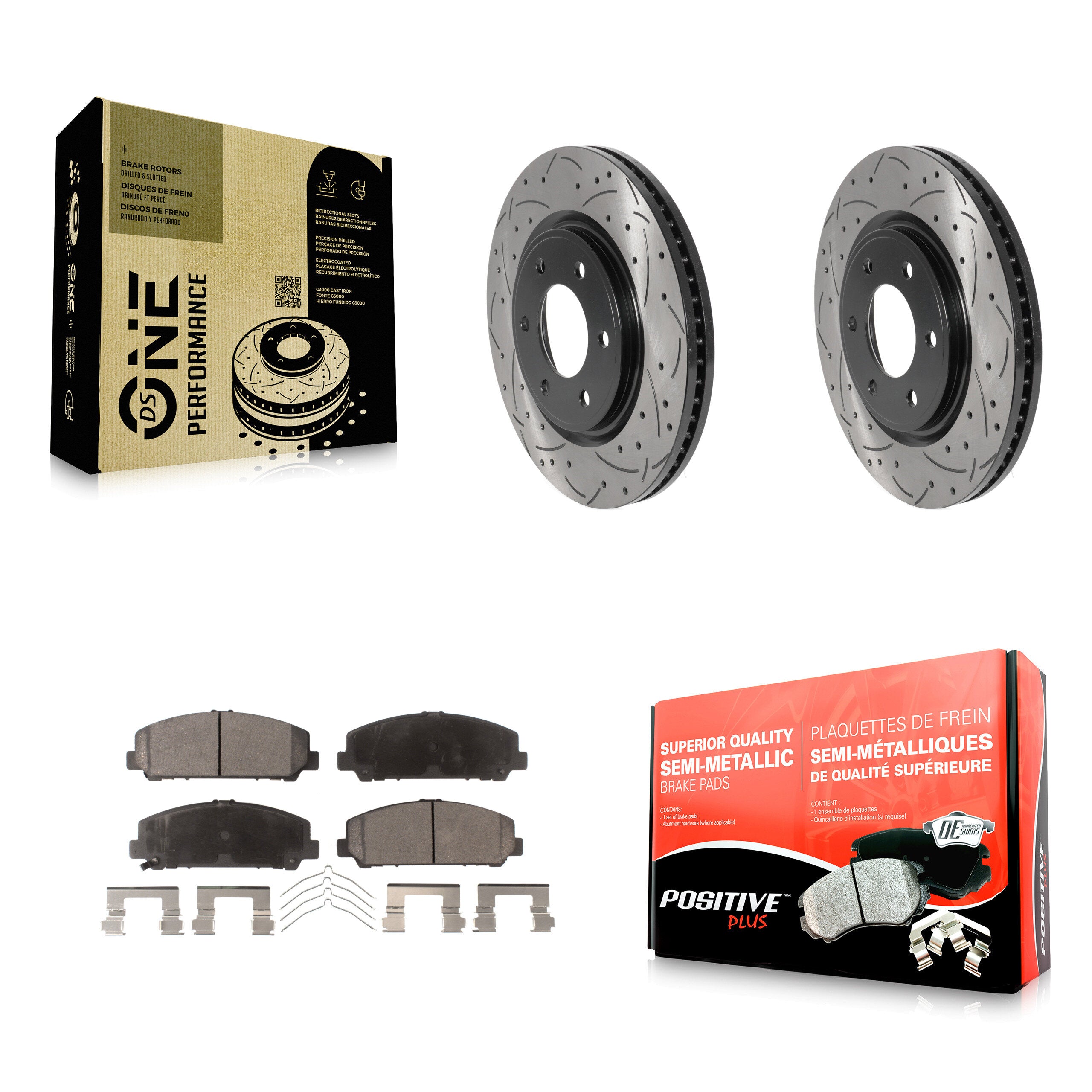 Transit Auto KDF-100759 Disc Brake Kit for 2007-2024 Nissan Armada, Nissan TITAN and More - Front