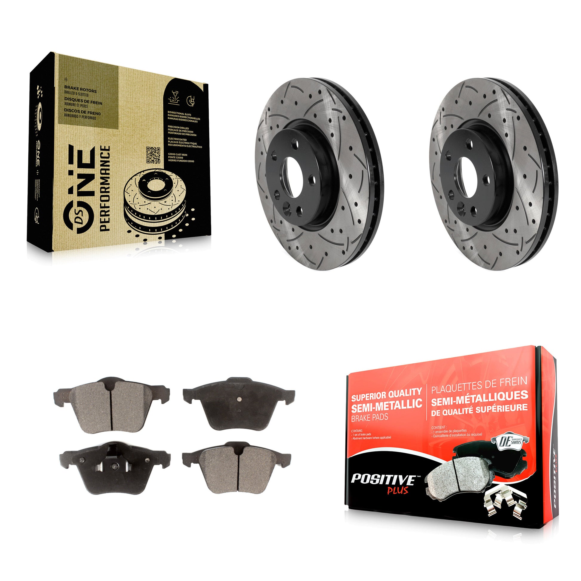 Transit Auto KDF-100763 Disc Brake Kit for 2008 Volvo V70 - Front