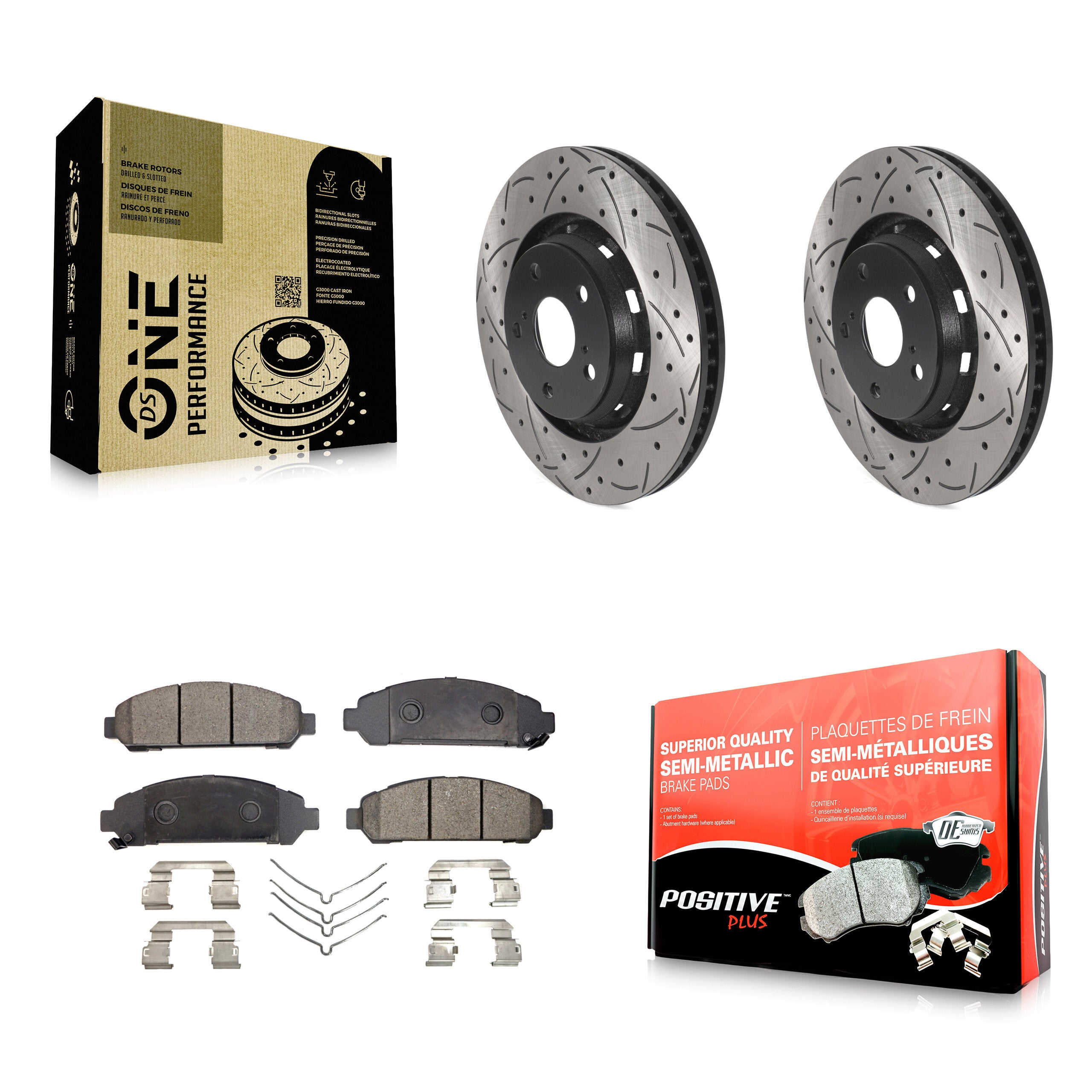 Transit Auto KDF-100765 Disc Brake Kit for 2009-2016 Toyota Venza - Front