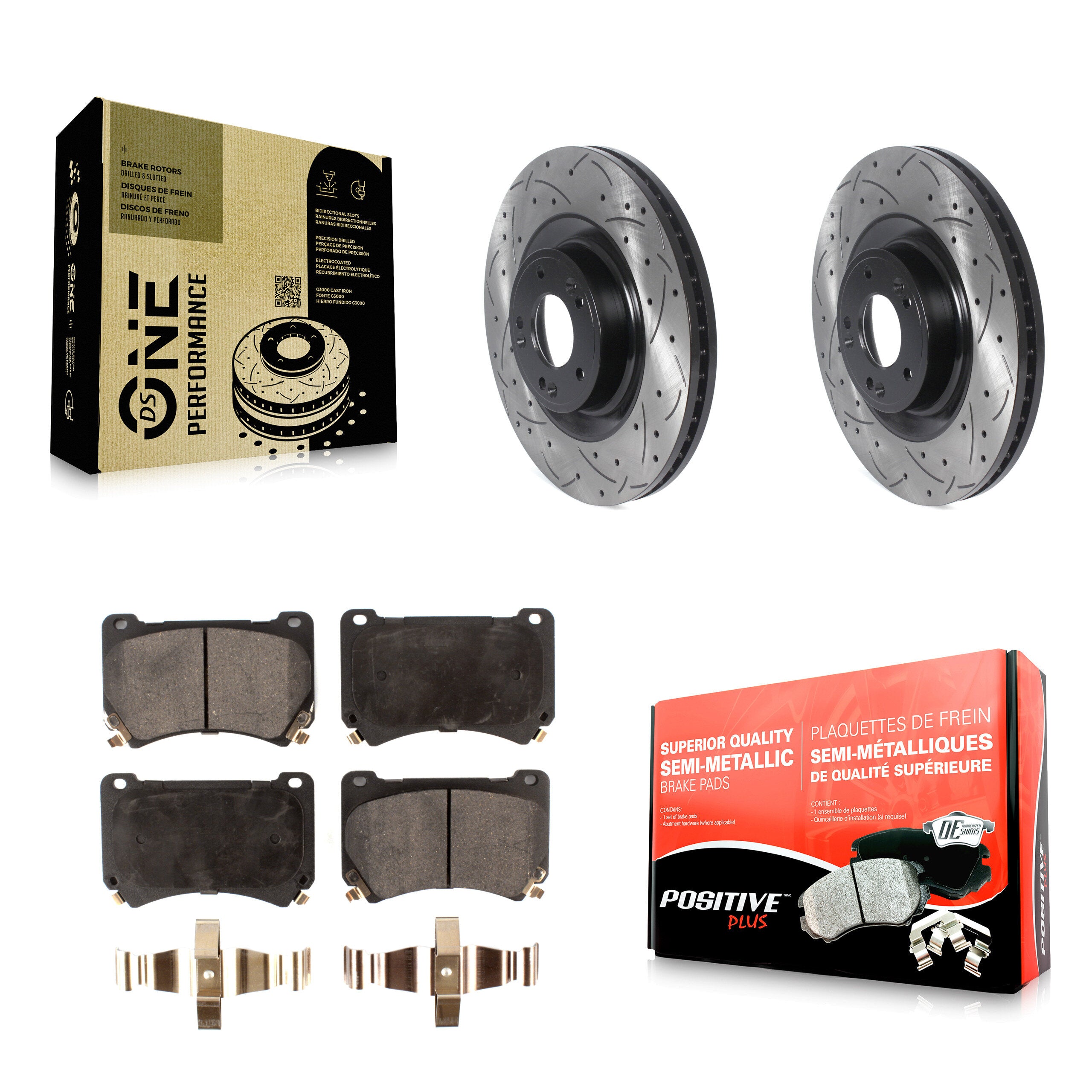 Transit Auto KDF-100766 Disc Brake Kit for 2011-2014 Hyundai Genesis, Hyundai Equus - Front