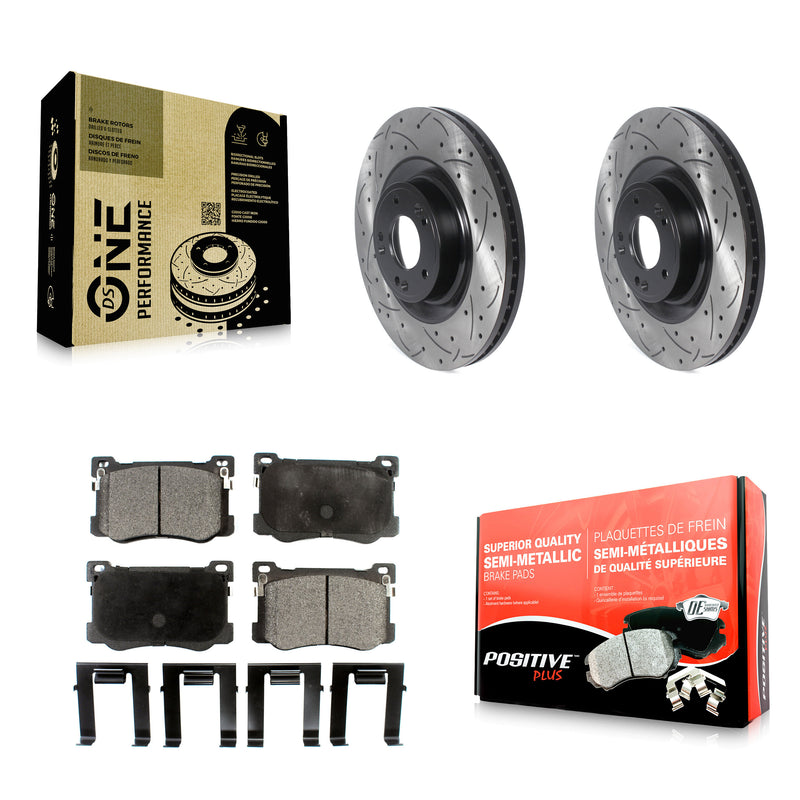 Transit Auto KDF-100767 Disc Brake Kit for 2015-2017 Genesis G80, Kia K900, Hyundai Genesis - Front