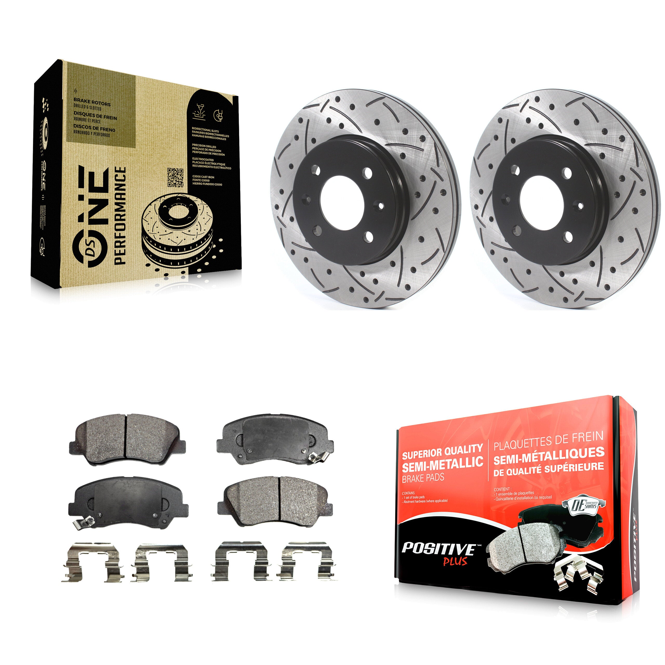 Transit Auto KDF-100777 Disc Brake Kit for 2012-2018 Kia Rio, Hyundai Accent - Front