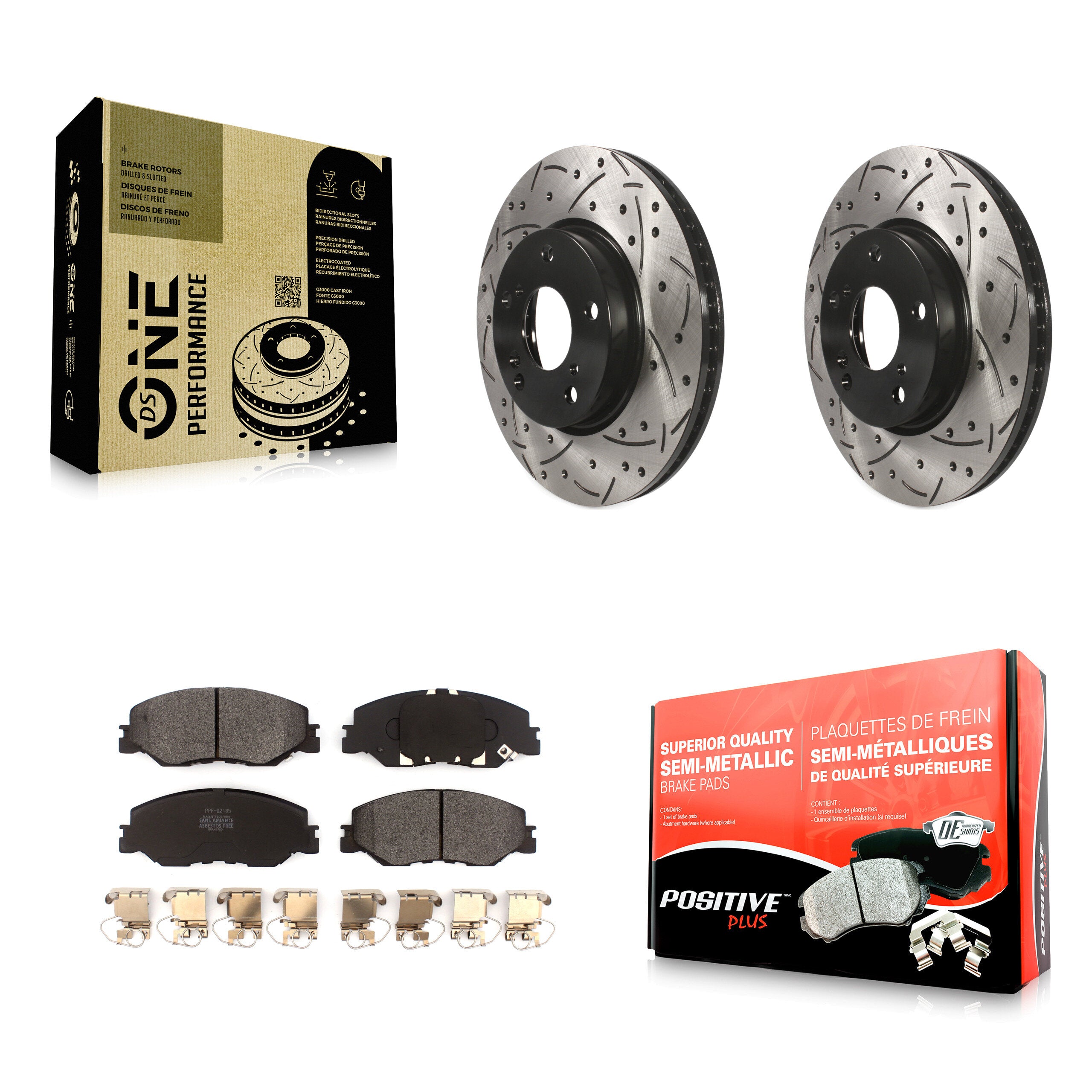 Transit Auto KDF-100781 Disc Brake Kit for 2019-2024 Honda Civic, Honda Insight - Front