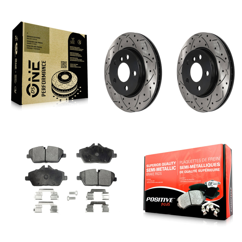Transit Auto KDF-100782 Disc Brake Kit for 2014-2024 Mini Cooper - Front