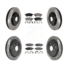 Transit Auto KDF-100784 Disc Brake Kit for 2010-2016 Saab 9-4X, Cadillac SRX - Front and Rear