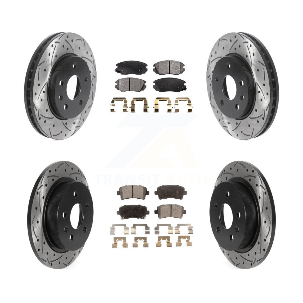Transit Auto KDF-100785 Disc Brake Kit for 2013-2016 Chevrolet Malibu Limited, Chevrolet Malibu - Front and Rear
