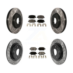 Transit Auto KDF-100787 Disc Brake Kit for 2016-2020 Chevrolet Equinox, GMC Terrain and More - Front and Rear