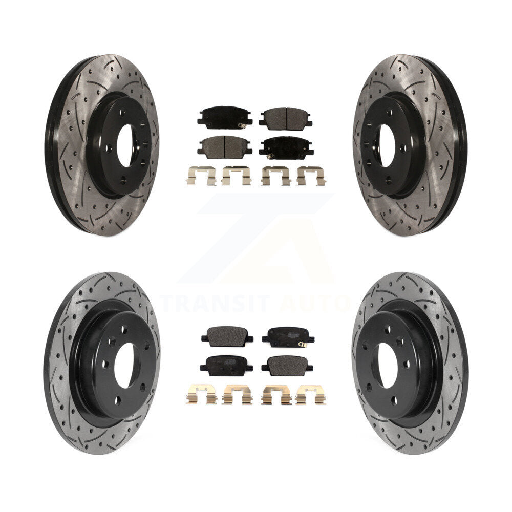 Transit Auto KDF-100788 Disc Brake Kit for 2016-2019 Chevrolet Malibu - Front and Rear