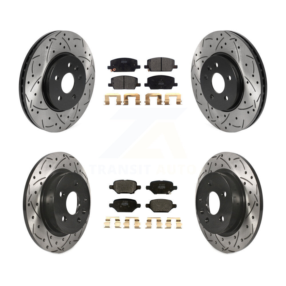Transit Auto KDF-100790 Disc Brake Kit for 2018-2022 Chevrolet Trax, Buick Encore - Front and Rear