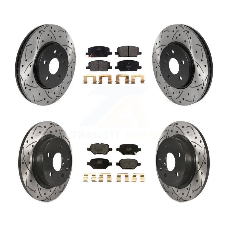 Transit Auto KDF-100790 Disc Brake Kit for 2018-2022 Chevrolet Trax, Buick Encore - Front and Rear