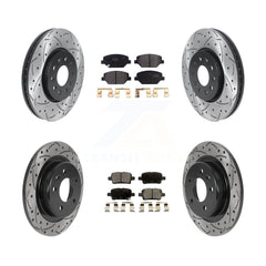 Transit Auto KDF-100791 Disc Brake Kit for 2017-2020 Buick Regal TourX, Chevrolet Equinox and More - Front and Rear