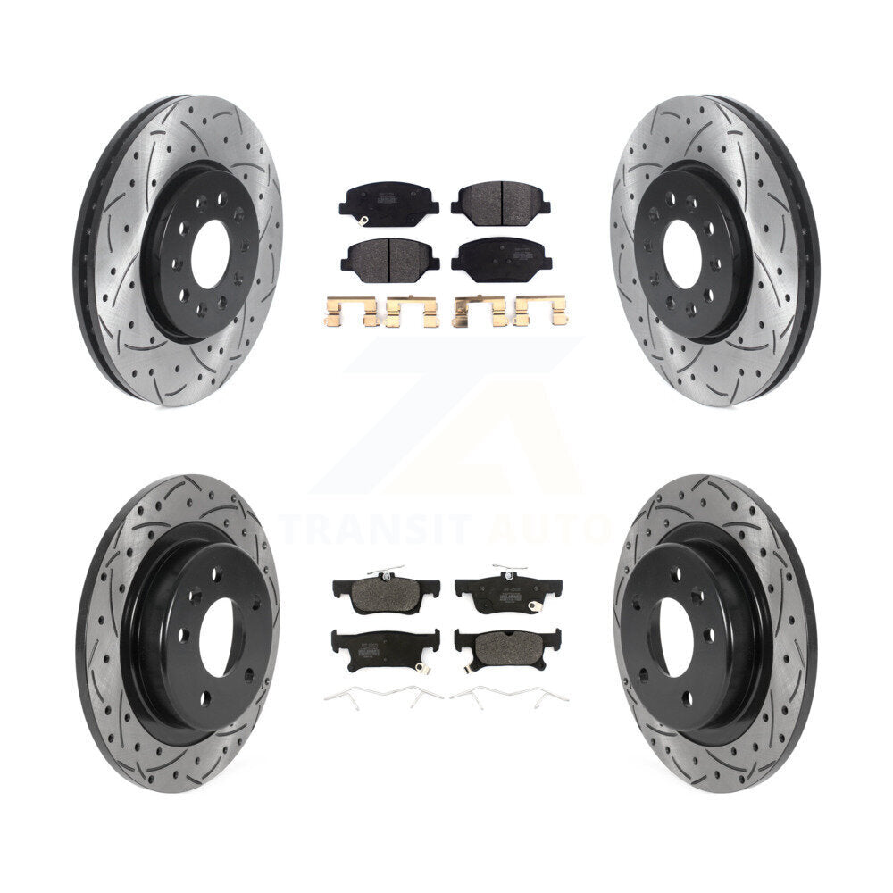 Transit Auto KDF-100792 Disc Brake Kit for 2016-2018 Buick Envision - Front and Rear