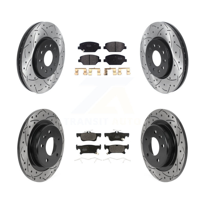 Transit Auto KDF-100792 Disc Brake Kit for 2016-2018 Buick Envision - Front and Rear