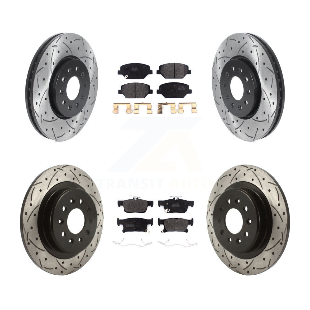 Transit Auto KDF-100793 Disc Brake Kit for 2016-2018 Buick Envision - Front and Rear