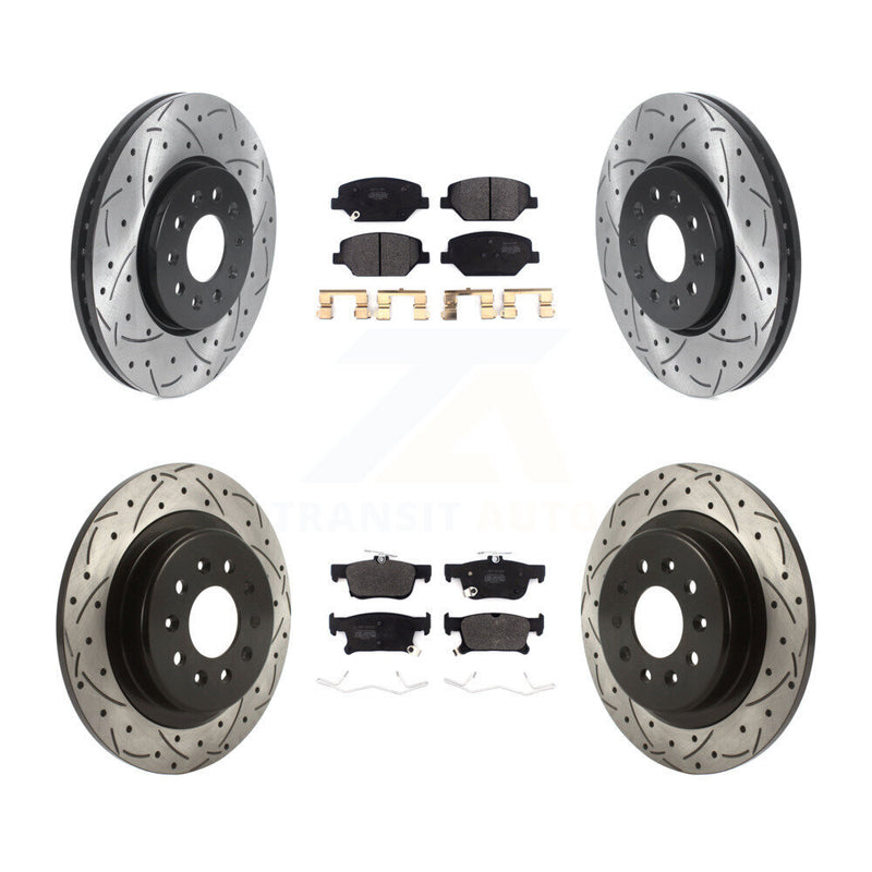 Transit Auto KDF-100793 Disc Brake Kit for 2016-2018 Buick Envision - Front and Rear