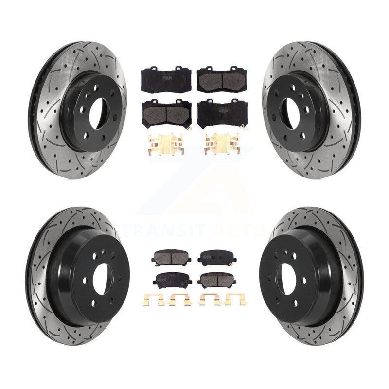 Transit Auto KDF-100795 Disc Brake Kit for 2015-2020 Chevrolet Colorado, GMC Canyon - Front and Rear