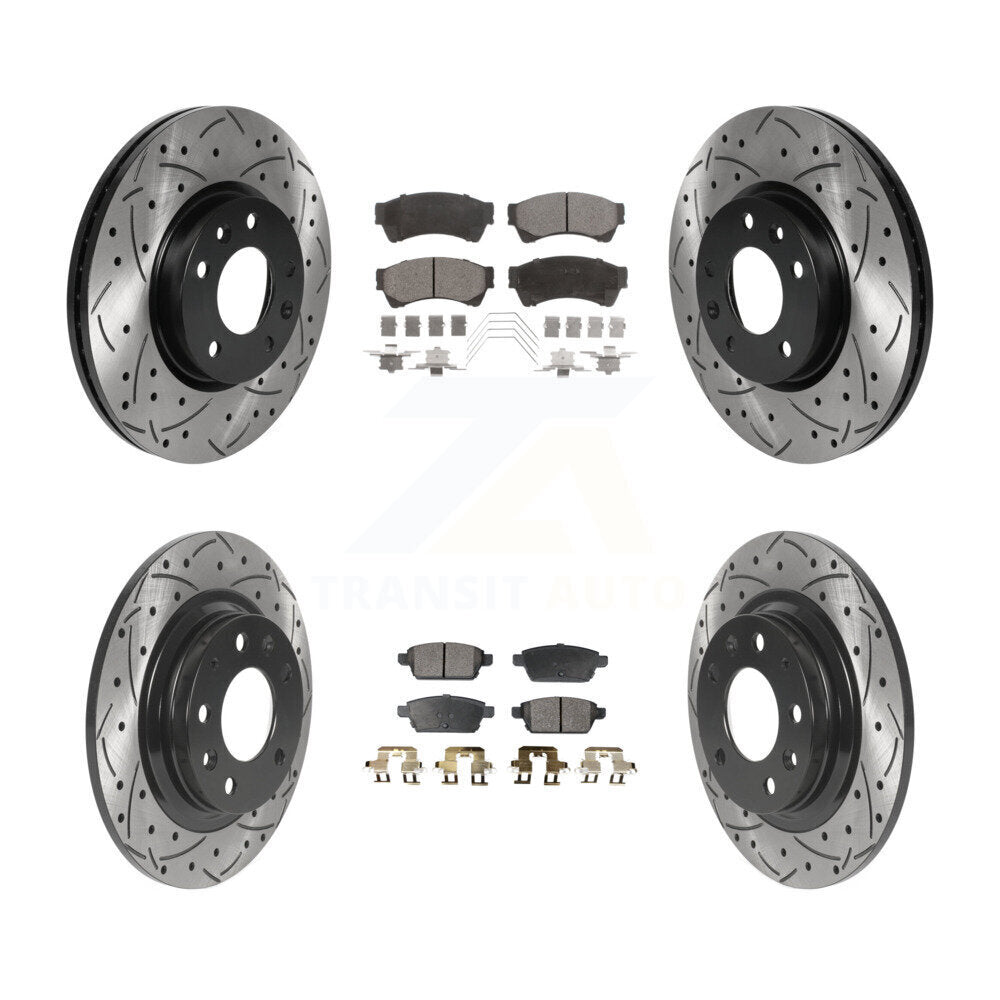 Transit Auto KDF-100797 Disc Brake Kit for 2006-2013 Mazda 6, Lincoln MKZ and More - Front and Rear