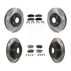 Transit Auto KDF-100802 Disc Brake Kit for 2010-2014 Honda Accord, Acura TSX - Front and Rear