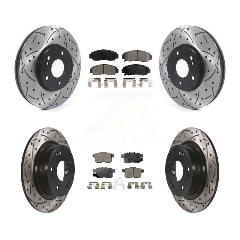 Transit Auto KDF-100803 Disc Brake Kit for 2008-2010 Acura TSX, Honda Accord - Front and Rear