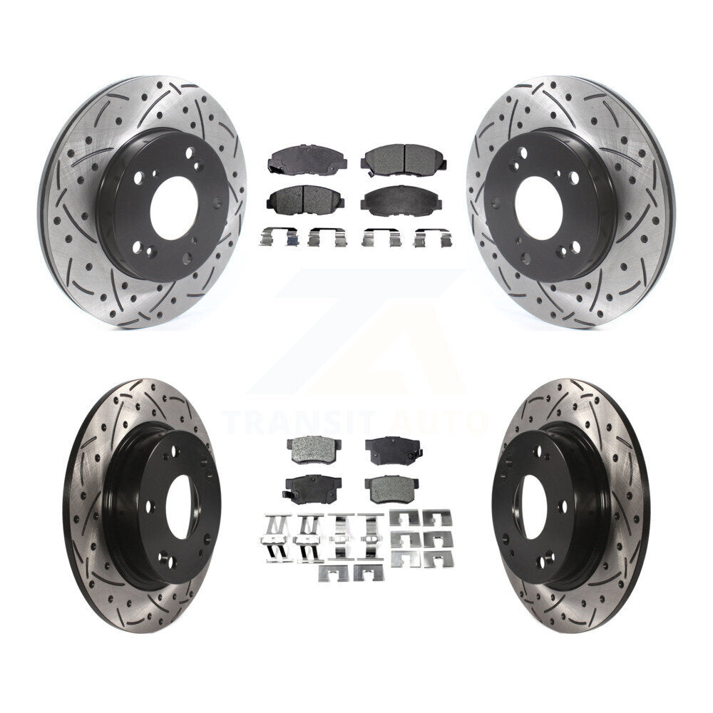 Transit Auto KDF-100804 Disc Brake Kit for 2006-2011 Honda Civic - Front and Rear