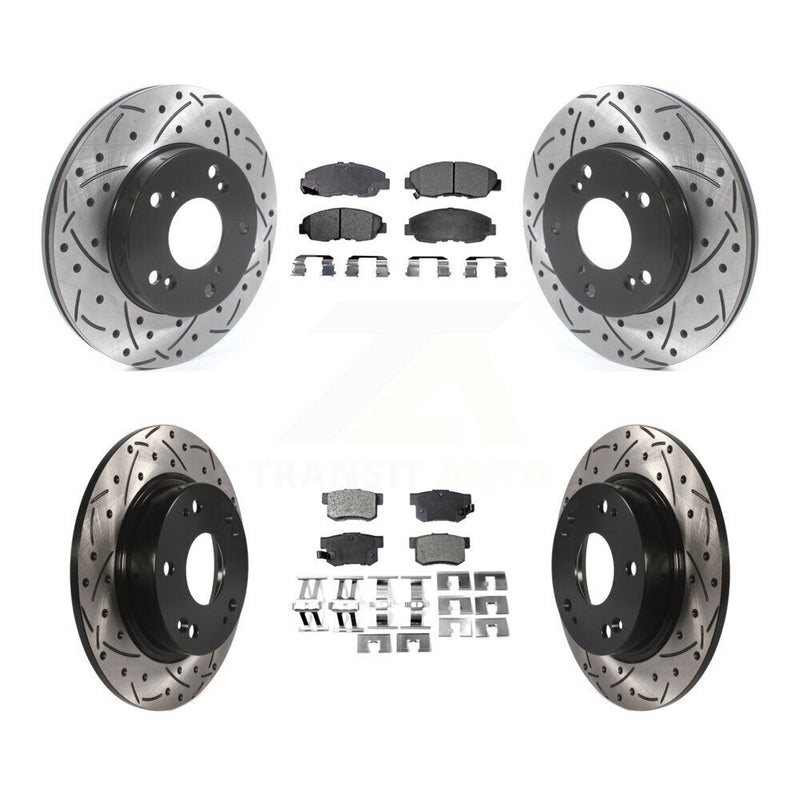 Transit Auto KDF-100804 Disc Brake Kit for 2006-2011 Honda Civic - Front and Rear