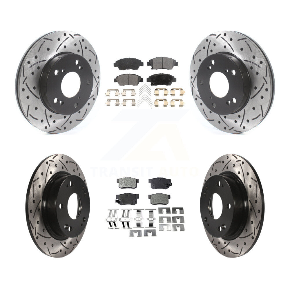 Transit Auto KDF-100805 Disc Brake Kit for 2009-2011 Honda Civic - Front and Rear